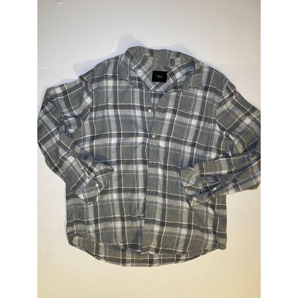 Gray plaid flannel - Picture 3 of 6